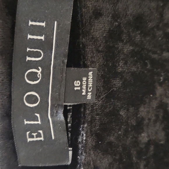 ELOQUII Velvet Top, Black, Women's 16 - Picture 4 of 7